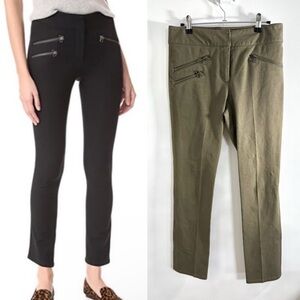 Veronica Beard Adelaide Olive Green Pants